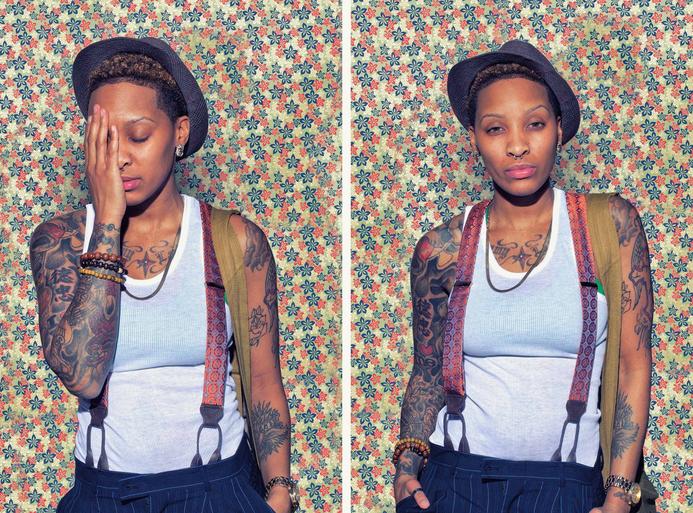 Diptych portrait of Sharee R.